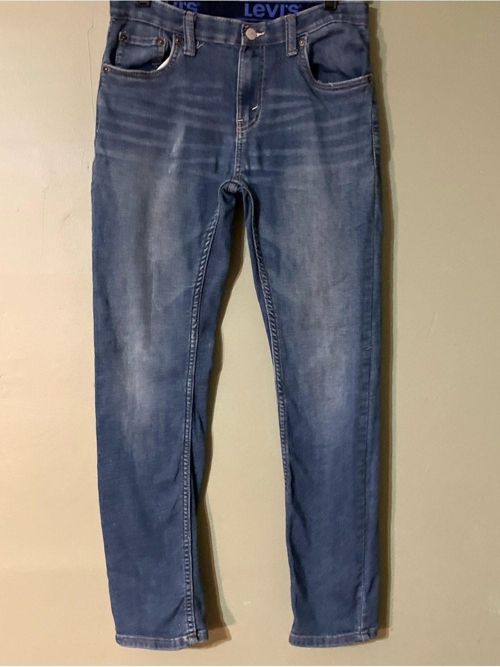 Levi's 502 Stretch Adjustable Waist Boys 16 Reg 28x30 Stone Wash Color